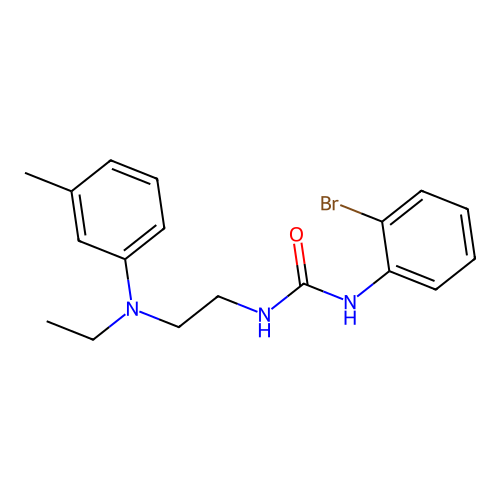 1-(2-Bromophenyl)-3-{2-[ethyl(3-methylphenyl)amino]ethyl}urea structure