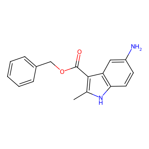 Benzyl 5-amino-2-methyl-1H-indole-3-carboxylate structure