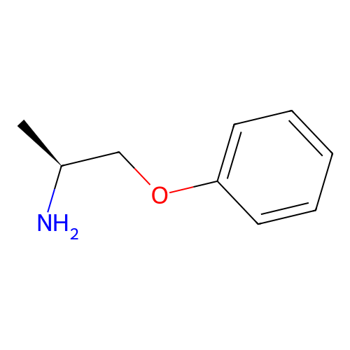 (S) 1-Phenoxy-2-propylamine structure
