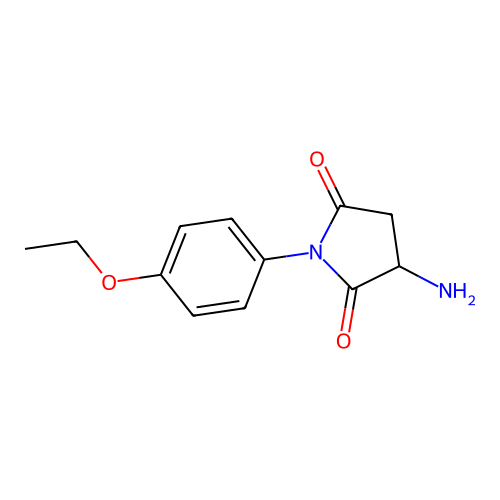 3-Amino-1-(4-ethoxyphenyl)pyrrolidine-2,5-dione structure