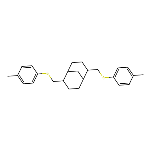 (1S,2S,5S,6S)-2,6-bis((p-tolylthio)methyl)bicyclo[3.3.1]nonane structure