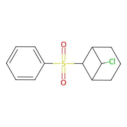 6-Benzenesulfonyl-7-chloro-bicyclo[3.1.1]heptane structure