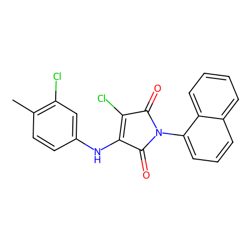 C21H14Cl2N2O2 structure