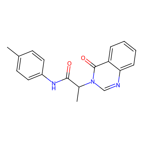 N-(4-methylphenyl)-2-(4-oxoquinazolin-3(4H)-yl)propanamide structure