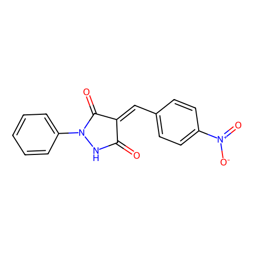 4-[(4-Nitrophenyl)methylidene]-1-phenylpyrazolidine-3,5-dione structure