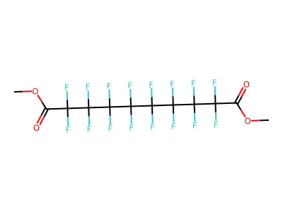 Dimethyl perfluorosebacate structure