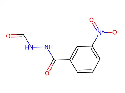 N-[(3-nitrobenzoyl)amino]formamide structure