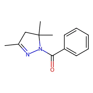 phenyl-(3,5,5-trimethyl-4H-pyrazol-1-yl)methanone structure