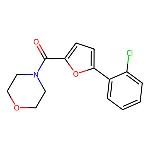 4-(5-(2-Chlorophenyl)-2-furoyl)morpholine structure