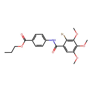 Propyl 4-[(2-bromo-3,4,5-trimethoxybenzoyl)amino]benzoate structure