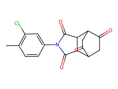 4-(3-Chloro-4-methylphenyl)-4-azatricyclo[5.2.2.0~2,6~]undecane-3,5,8,10-tetrone structure