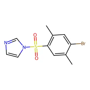 1-(4-Bromo-2,5-dimethylphenyl)sulfonylimidazole structure