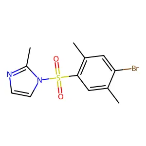 1-[(4-bromo-2,5-dimethylphenyl)sulfonyl]-2-methyl-1H-imidazole structure