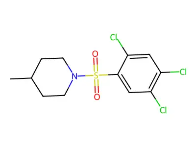 4-Methyl-1-[(2,4,5-trichlorophenyl)sulfonyl]piperidine structure