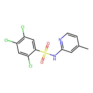 (4-Methyl(2-pyridyl))[(2,4,5-trichlorophenyl)sulfonyl]amine structure