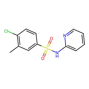 4-chloro-3-methyl-N-pyridin-2-ylbenzenesulfonamide structure