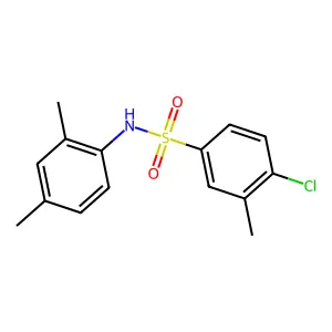 4-chloro-N-(2,4-dimethylphenyl)-3-methylbenzenesulfonamide structure