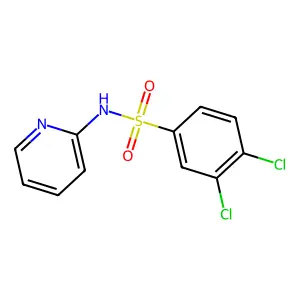 3,4-dichloro-N-pyridin-2-ylbenzenesulfonamide structure