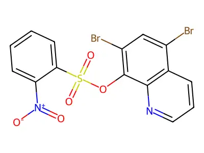 5,7-Dibromoquinolin-8-yl 2-nitrobenzenesulfonate structure