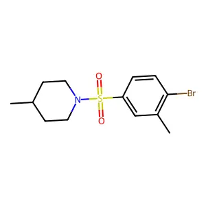 1-(4-Bromo-3-methylphenyl)sulfonyl-4-methylpiperidine structure