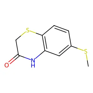 6-methylsulfanyl-4H-1,4-benzothiazin-3-one structure