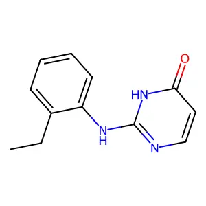2-((2-Ethylphenyl)amino)pyrimidin-4(1H)-one structure