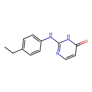 2-((4-Ethylphenyl)amino)pyrimidin-4(1H)-one structure