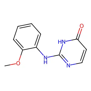 2-(2-methoxyanilino)-1H-pyrimidin-6-one structure