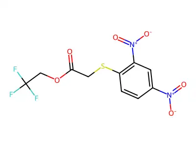 2,2,2-Trifluoroethyl 2-(2,4-dinitrophenylthio)acetate structure