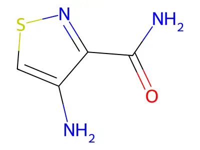 4-Amino-3-isothiazolecarboxamide structure