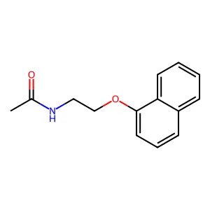 N-[2-(1-naphthyloxy)ethyl]acetamide structure