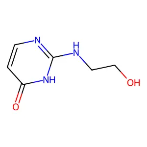 2-((2-Hydroxyethyl)amino)pyrimidin-4-ol structure