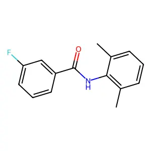 N-(2,6-dimethylphenyl)-3-fluorobenzamide structure