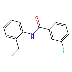 N-(2-ethylphenyl)-3-fluorobenzamide structure