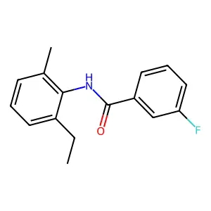 N-(2-ethyl-6-methylphenyl)-3-fluorobenzamide structure