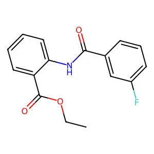 Ethyl 2-[(3-fluorobenzoyl)amino]benzoate structure