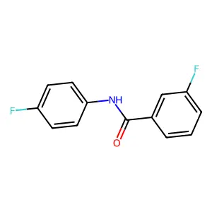 3-fluoro-N-(4-fluorophenyl)benzamide structure