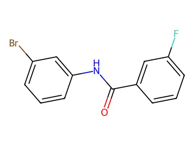 N-(3-bromophenyl)-3-fluorobenzamide structure