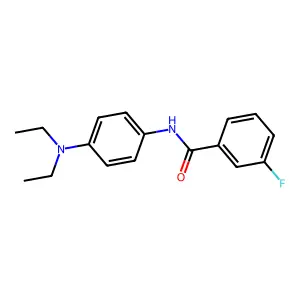 N-[4-(diethylamino)phenyl]-3-fluorobenzamide structure