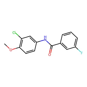 N-(3-chloro-4-methoxyphenyl)-3-fluorobenzamide structure
