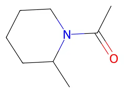 1-Acetyl-2-methylpiperidine structure
