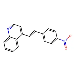 4-(p-Nitrostyryl)quinoline structure