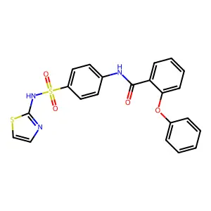 2-phenoxy-N-[4-(1,3-thiazol-2-ylsulfamoyl)phenyl]benzamide structure