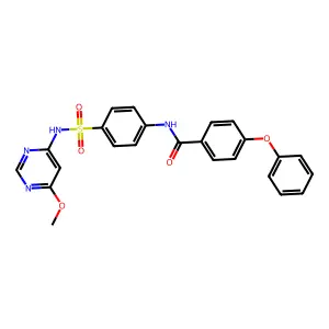 N-{4-[(6-methoxypyrimidin-4-yl)sulfamoyl]phenyl}-4-phenoxybenzamide structure
