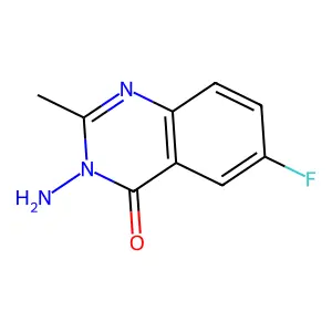 3-amino-6-fluoro-2-methylquinazolin-4(3H)-one structure