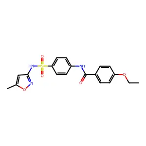 4-ethoxy-N-(4-(N-(5-methylisoxazol-3-yl)sulfamoyl)phenyl)benzamide structure