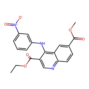 3-Ethyl 6-methyl 4-{3-nitroanilino}-3,6-quinolinedicarboxylate structure
