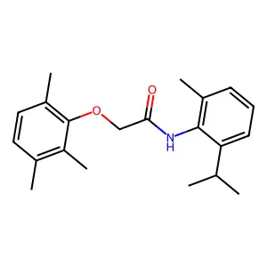 N-[2-methyl-6-(propan-2-yl)phenyl]-2-(2,3,6-trimethylphenoxy)acetamide structure