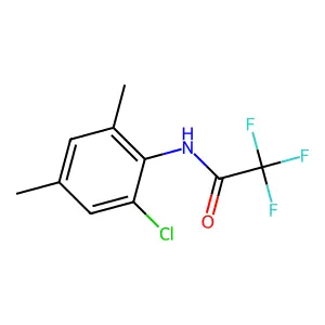 N-(2-chloro-4,6-dimethylphenyl)-2,2,2-trifluoroacetamide structure