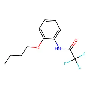 N-(2-butoxyphenyl)-2,2,2-trifluoroacetamide structure